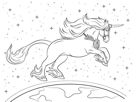beautiful unicorn coloring page  printable coloring pages