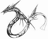 Leviathan Fantasy Dragon Sea Final Sketch Line Clipart Drawing Viii Cliparts Tattoo Zerochan Lineart Clip Phoenix Ff8 Board Monster Library sketch template