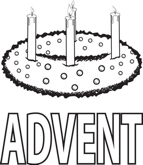 printable advent wreath coloring page  kids supplyme
