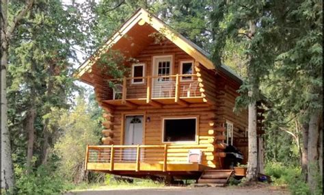 cozy alaska log cabin   woods cozy homes life