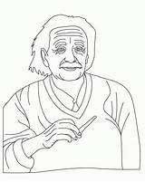 Coloring Albert Einstein Pages Popular Library Clipart Human sketch template