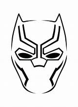Panther Coloring Pages Mask Lineart Kids sketch template