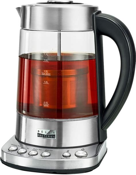 bella pro series pro series  electric tea makerkettle stainless steel   buy