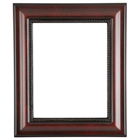Rectangle Frame In Vintage Cherry Finish Antique Stripping On Vintage