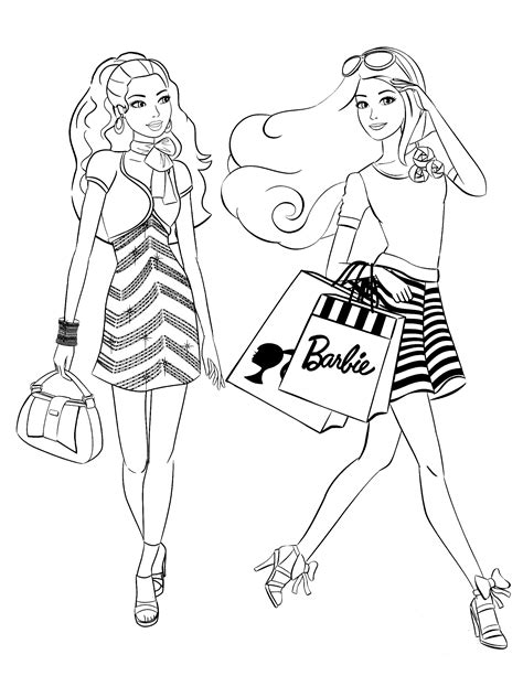 ideas  barbie coloring pages  girls home family style  art ideas