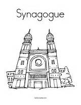 Synagogue Coloring Pages Judaism Temple Cliparts Clipart Library Lotus Outline Torah Twistynoodle Clip sketch template