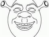 Shrek Coloring Drawing Face Pages Outline Mask Template Masks Draw Getdrawings Printable Shark Drawings Print Visit Color sketch template