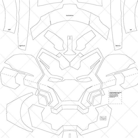 iron man helmet template  size