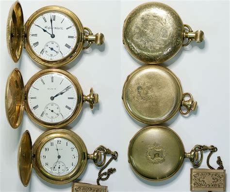 gold antique mens pocket watches