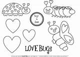 Coloring Bugs Printable Valentine Pages Bug Valentines Freebie Friday Collection Party Printables Print Off Forget Choose Board Color sketch template