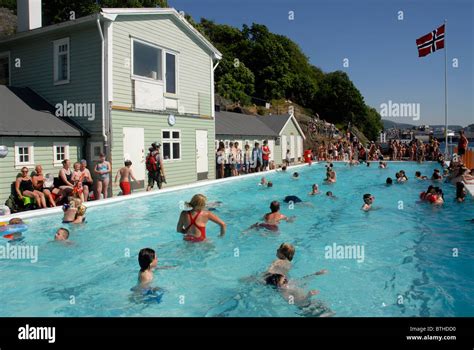 public swimming pool  nordnes sjobad bergen norway stock photo alamy