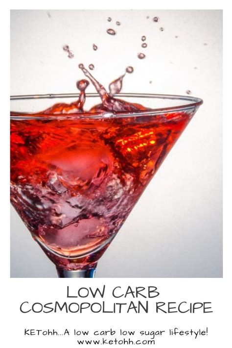 Low Carb Cosmopolitan Cocktail Ketohh Sugar Free Lchf Keto