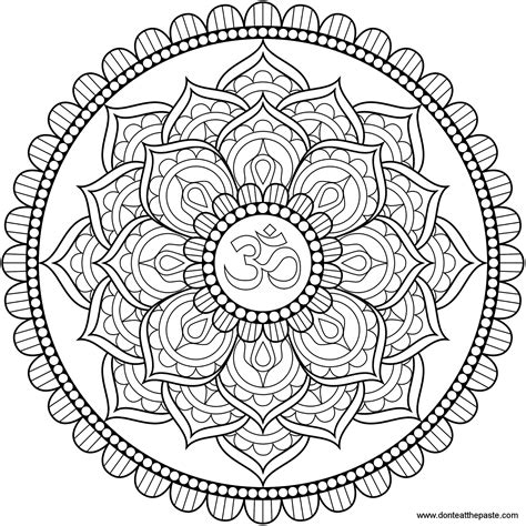 lotus flower mandala coloring pages coloring pages