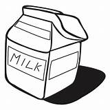 Milk Coloring Carton Clip Clipart sketch template