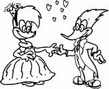 Woody Woodpecker Coloring Pages Wecoloringpage Couple sketch template