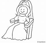 Coloring Throne Princess Dibujo Coloringcrew Emperatriz Dibujos 74kb 470px sketch template