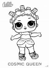 Lol Coloring Queen Pages Cosmic Doll Surprise Printable Bettercoloring sketch template