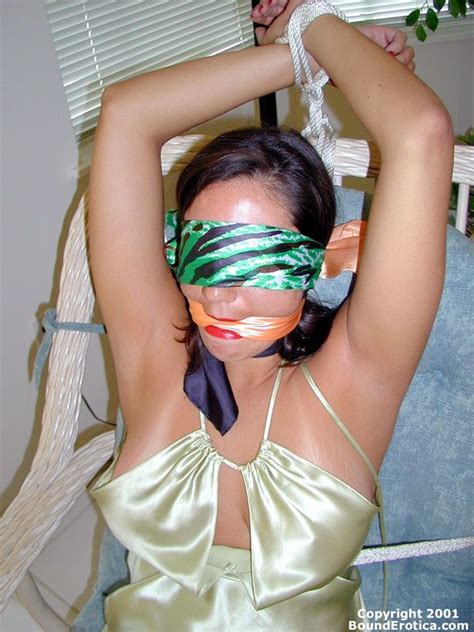 silk scarf web bondage hot nude