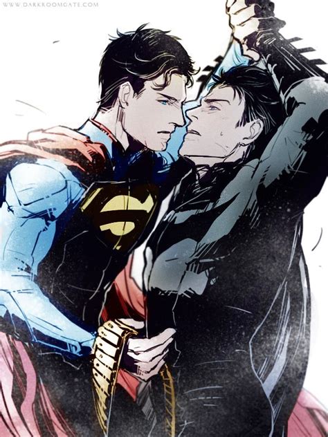 the 12 hottest sweetest fan works of art that imagines superman and batman as a gay couple