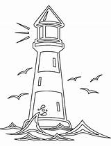 Lighthouse Coloring Pages Realistic Getdrawings sketch template