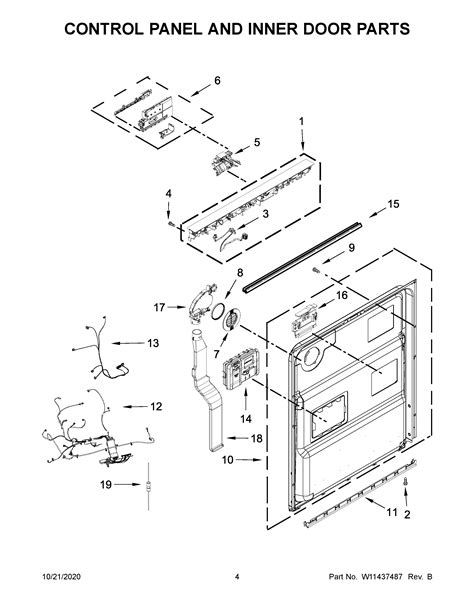 parts  plans  whirlpool dishwasher undercounter model kdtmkps  midbec