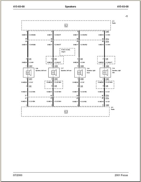 wiring diagram   ford focus   radio casette player wire colors