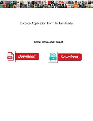 fillable  divorce application form  tamilnadu fugitive divorce