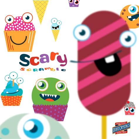 im playing  dixie crystals scary scramble contest enter daily