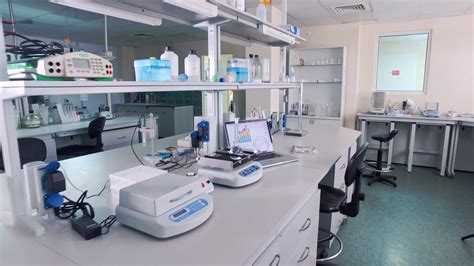empty research laboratory interior laboratory equipment