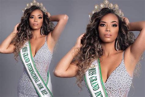 lady leon was crowned miss grand dominican republic 2020 and will be