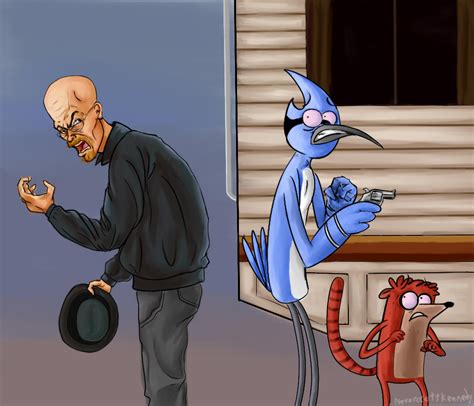 Mordecai And Rigby In Troubles By Neroscottkennedy On