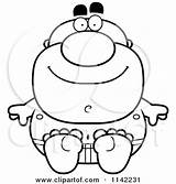 Pudgy Swimmer Sitting Male Clipart Cartoon Thoman Cory Outlined Coloring Vector 2021 sketch template
