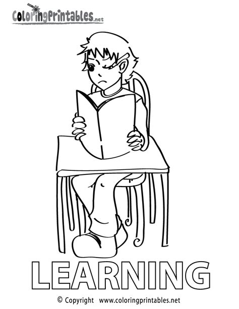 learning coloring page   educational coloring printable