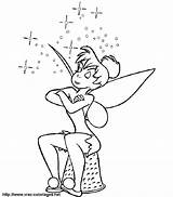Coloring Pages Tinkerbell Fée Fairy Disney sketch template