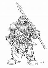 Dwarf Sketch Fantasy Draw Easy Drawings Character Final Improveyourdrawings Drawing Dnd Warrior Tutorial Learn Steps Sketches Pencil Simple Choose Board sketch template