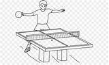Gambar Sketsa Coloring Mewarnai Pong Ping Colorare Tenis Meja Olahraga Anak Lignes Peints sketch template
