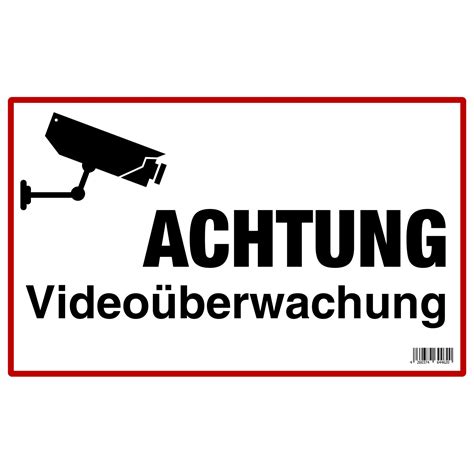 signum safety signs hinweisschild achtung videoueberwachung  cm