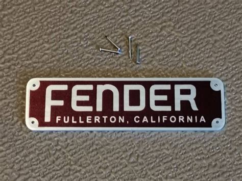 fender tweed deluxe  logo amplifier amp badge plate etsy