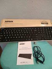 arteck hw universal stainless steel  usb wireless keyboard ebay