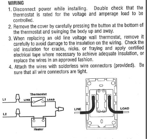 wire   voltage thermostat   wires   box   wires  held
