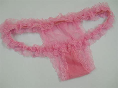 fashion care 2u u236 sexy pink sheer lace trim g string women s underwear