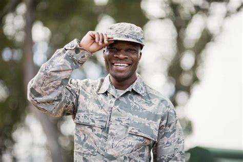 portrait  happy military soldier rtaxj icohs college