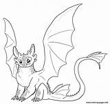 Dragon Toothless Coloring Train Pages Cute Printable Print sketch template