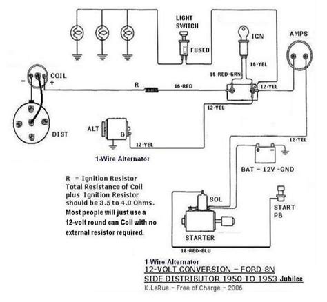 ford  wiring diagram  volt diagram