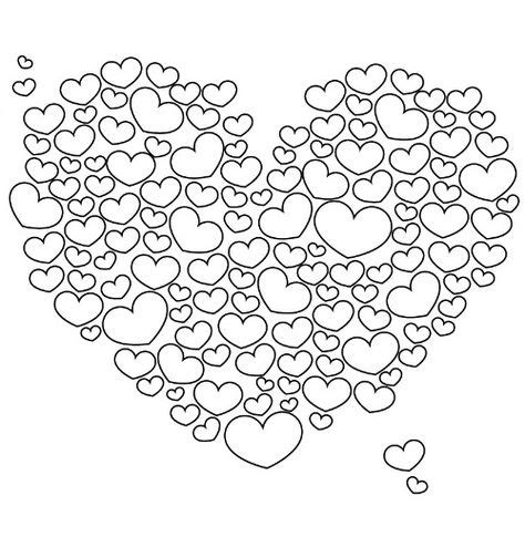 heart coloring part  heart coloring pages shape coloring pages