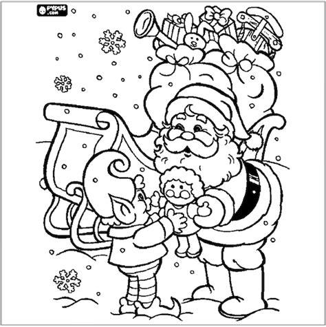 funny santa claus   kids printable  coloring pages richard