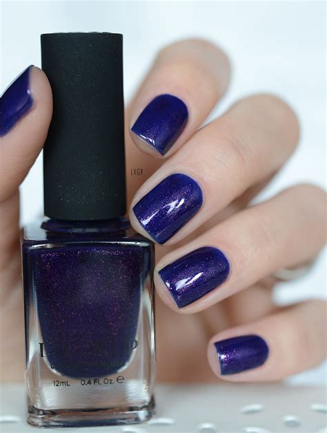 Ruby Sky Rich Blue Purple Shimmer Nail Polish By Ilnp In