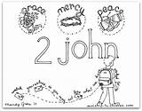 John Coloring Bible Children Ministry Book sketch template