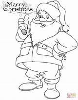 Claus Santa Coloring Pages Christmas Colouring Drawing Funny Cartoon Printable Pencil Kids Cute Festival Supercoloring Color Print Drawings Line Printables sketch template