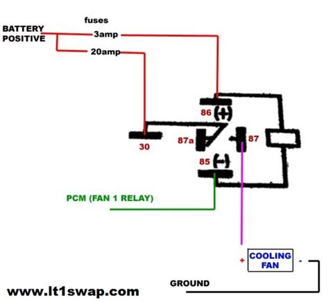 electric fan relay wiring diagram
